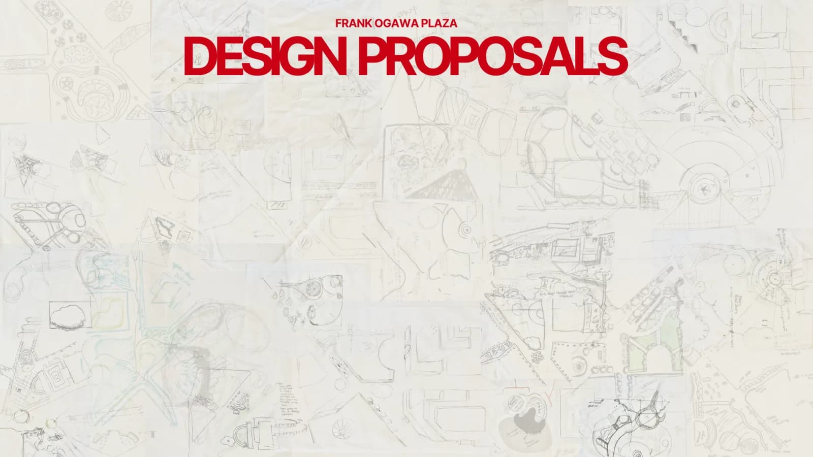 Frank Ogawa Plaza design sketches